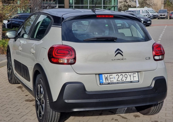 Citroen C3 cena 49900 przebieg: 99669, rok produkcji 2019 z Radom małe 497